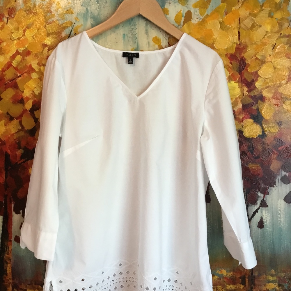 Talbots White Blouse